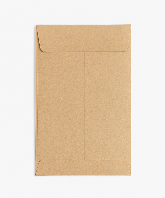 100-Pack Self-Adhesive Kraft Paper Envelopes