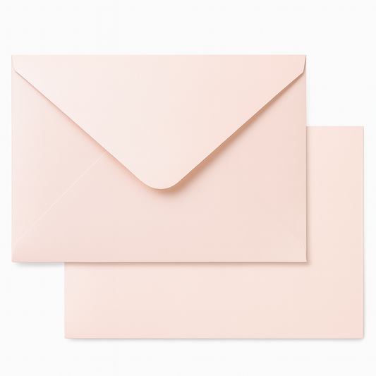 50 Shiny Blush Pink A7 Envelopes - 5.25 x 7.5'' Pack of 50, Ideal for Wedding Invitations, Graduations, and Photos