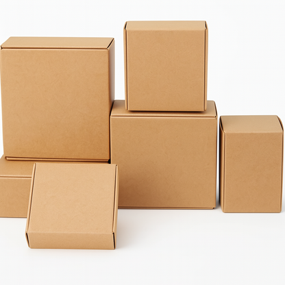 Natural Kraft Paper Gift Packaging Box, ,Small Folding Box