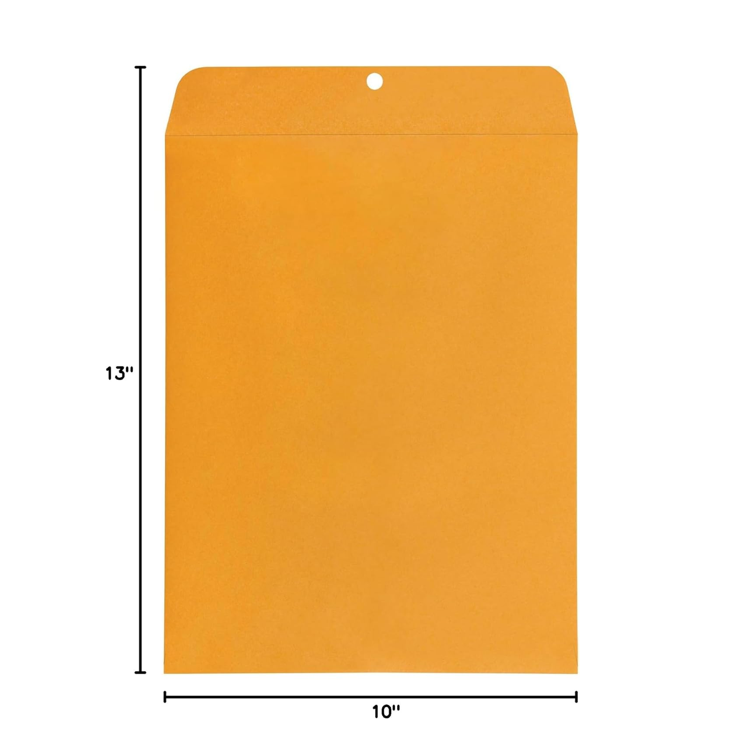 Clasp Kraft Envelopes, Gummed Mailing Envelope, 10 X 13 Inch, 100-Pack