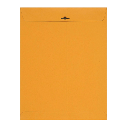 Clasp Kraft Envelopes, Gummed Mailing Envelope, 10 X 13 Inch, 100-Pack