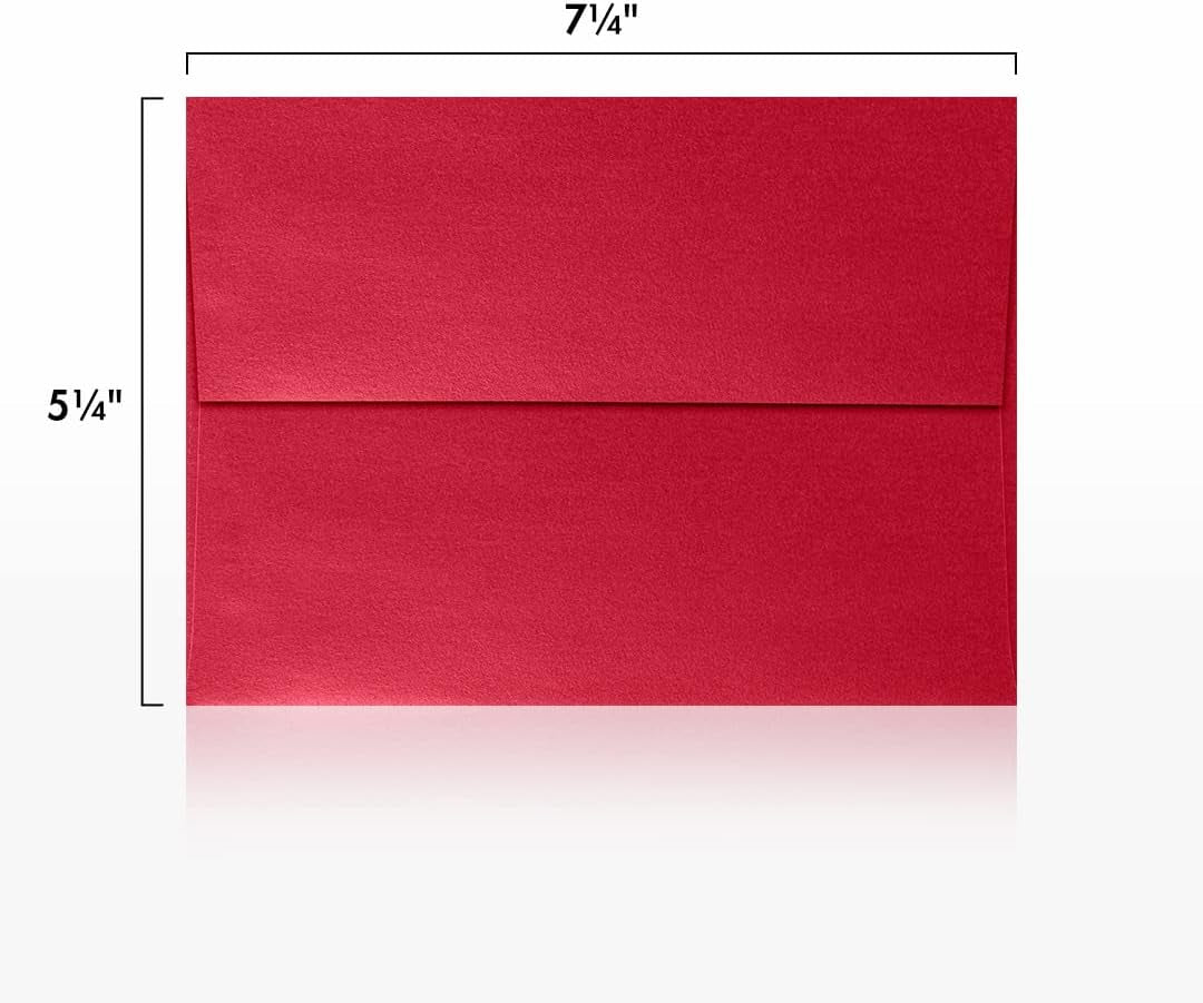 Luxpaper A7 Invitation Envelopes | Peel & Press | 5 1/4" X 7 1/4" | Jupiter Metallic | 80Lb. Text | 50 Qty