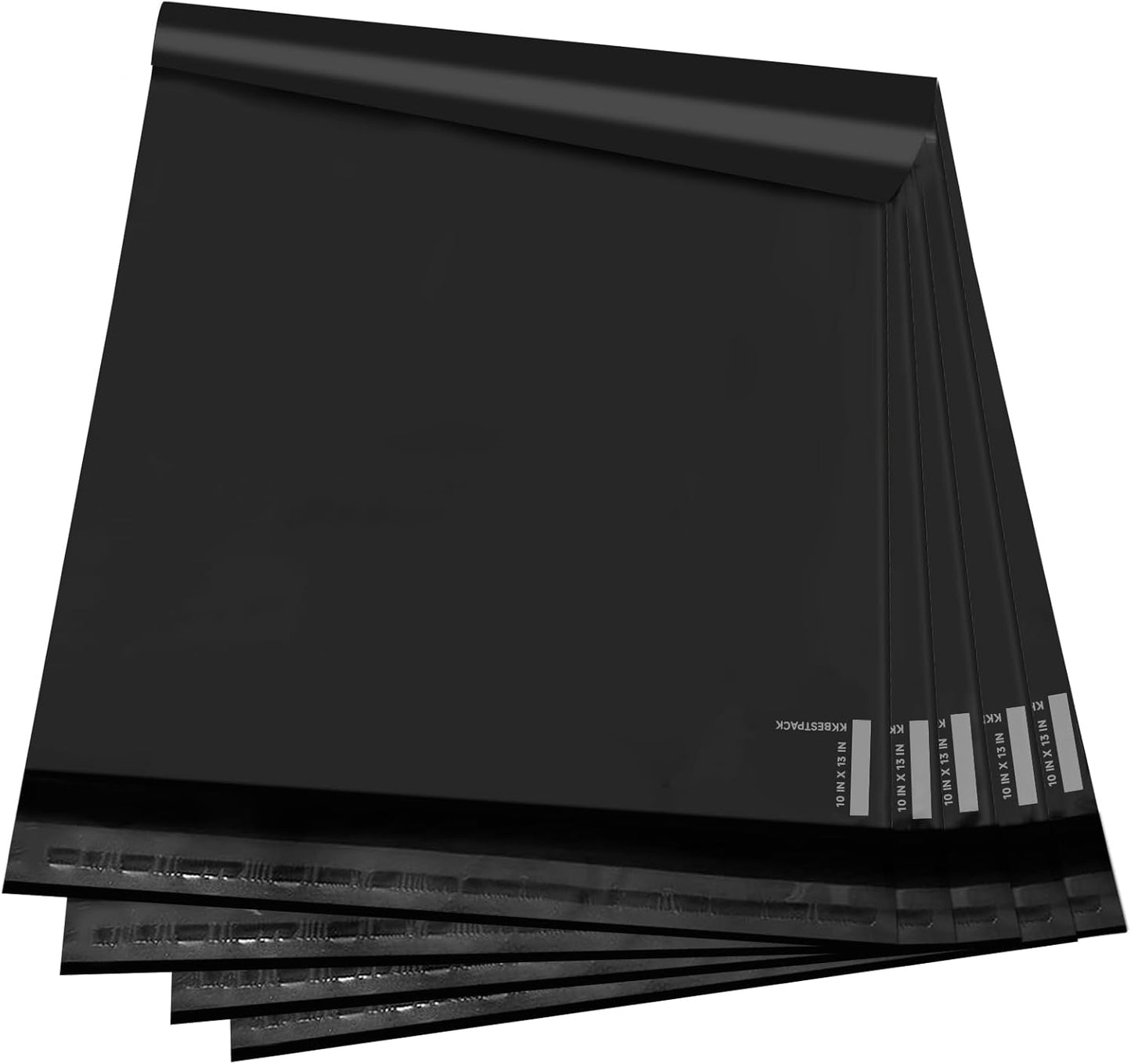 100 Large Poly Mailers 10X13 Shipping Bags for Small Business – Self Sealing Package Envelopes (10 X 13 Pack of 100, Black)